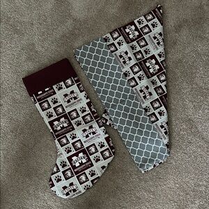 Mississippi state (NEW) stocking and pillow case